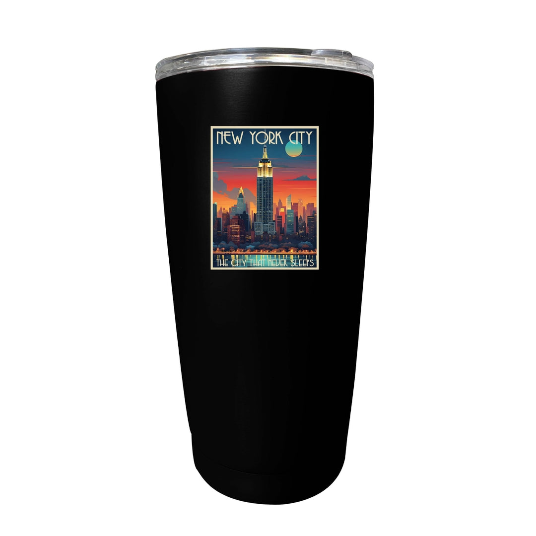 York City B Souvenir 16 oz Insulated Tumbler Image 4