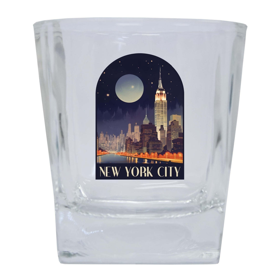 York City C Souvenir 8oz Whiskey Glass Image 1