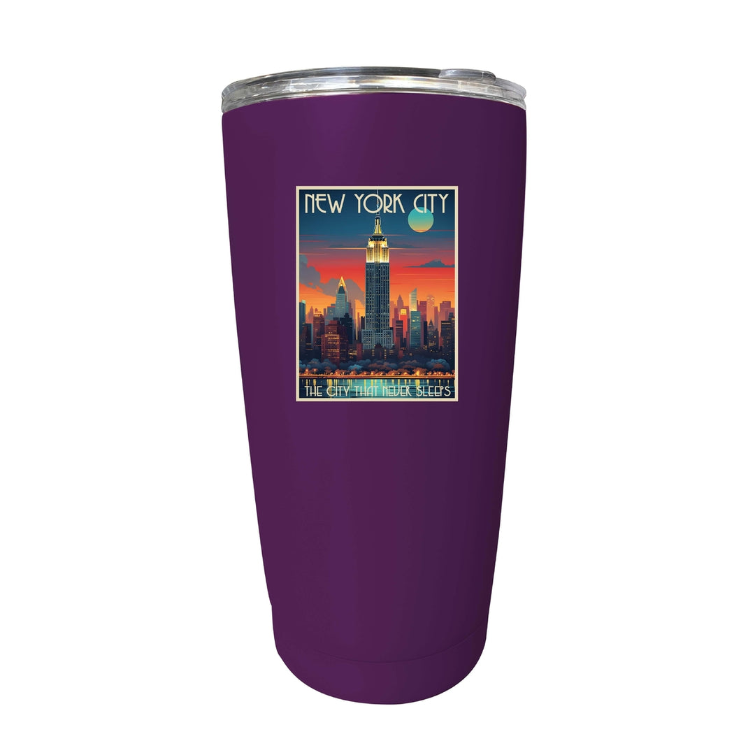 York City B Souvenir 16 oz Insulated Tumbler Image 7