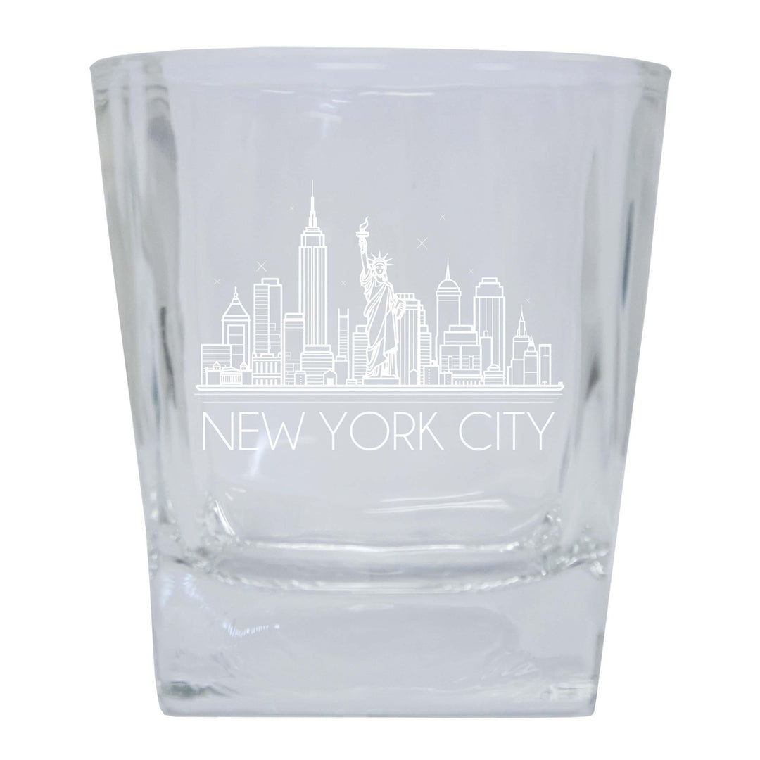 York City Souvenir 5 oz Engraved Shooter Glass Image 1