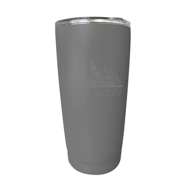 York City Souvenir 16 oz Engraved Insulated Tumbler Image 4