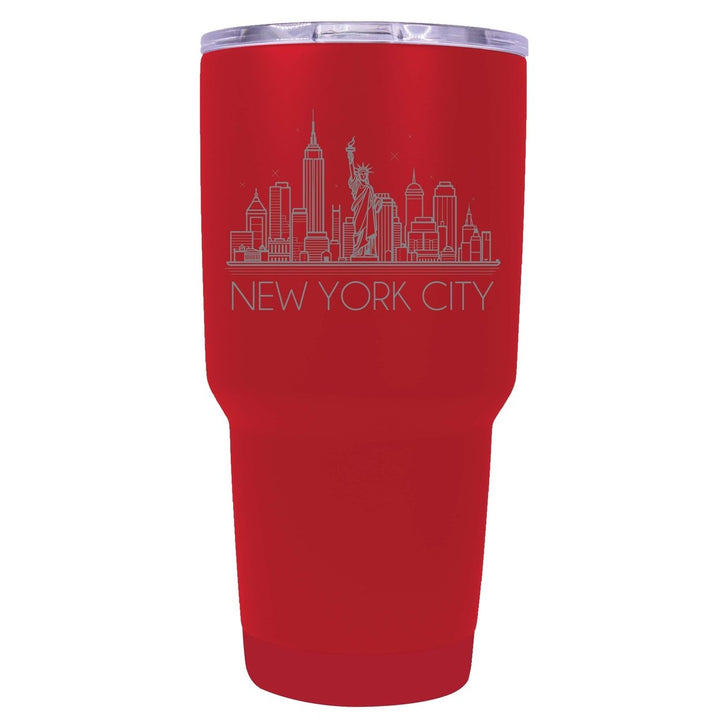 York City Souvenir 24 oz Engraved Insulated Tumbler Image 4