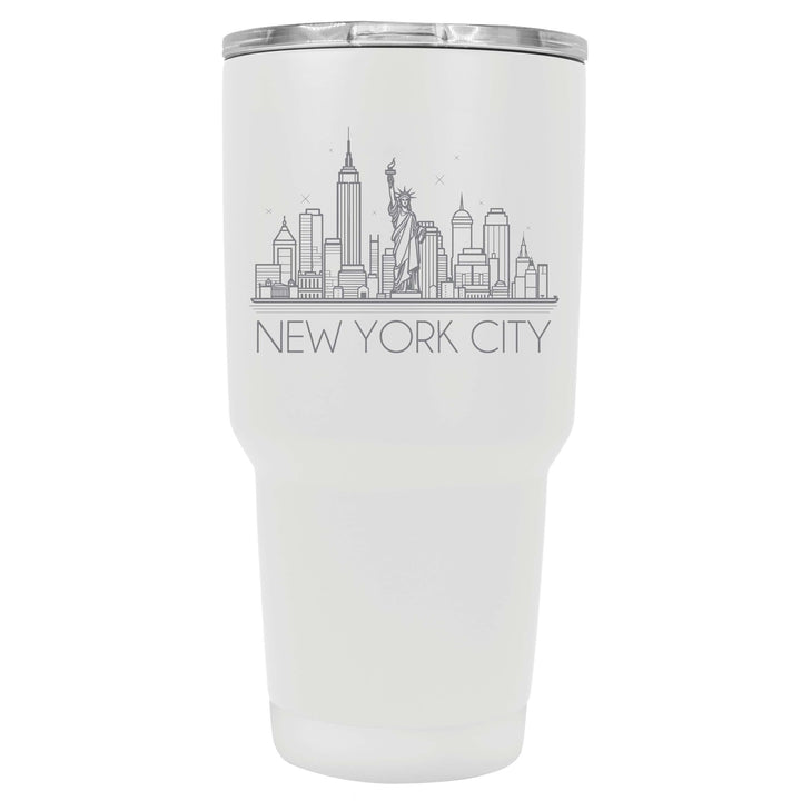 York City Souvenir 24 oz Engraved Insulated Tumbler Image 4