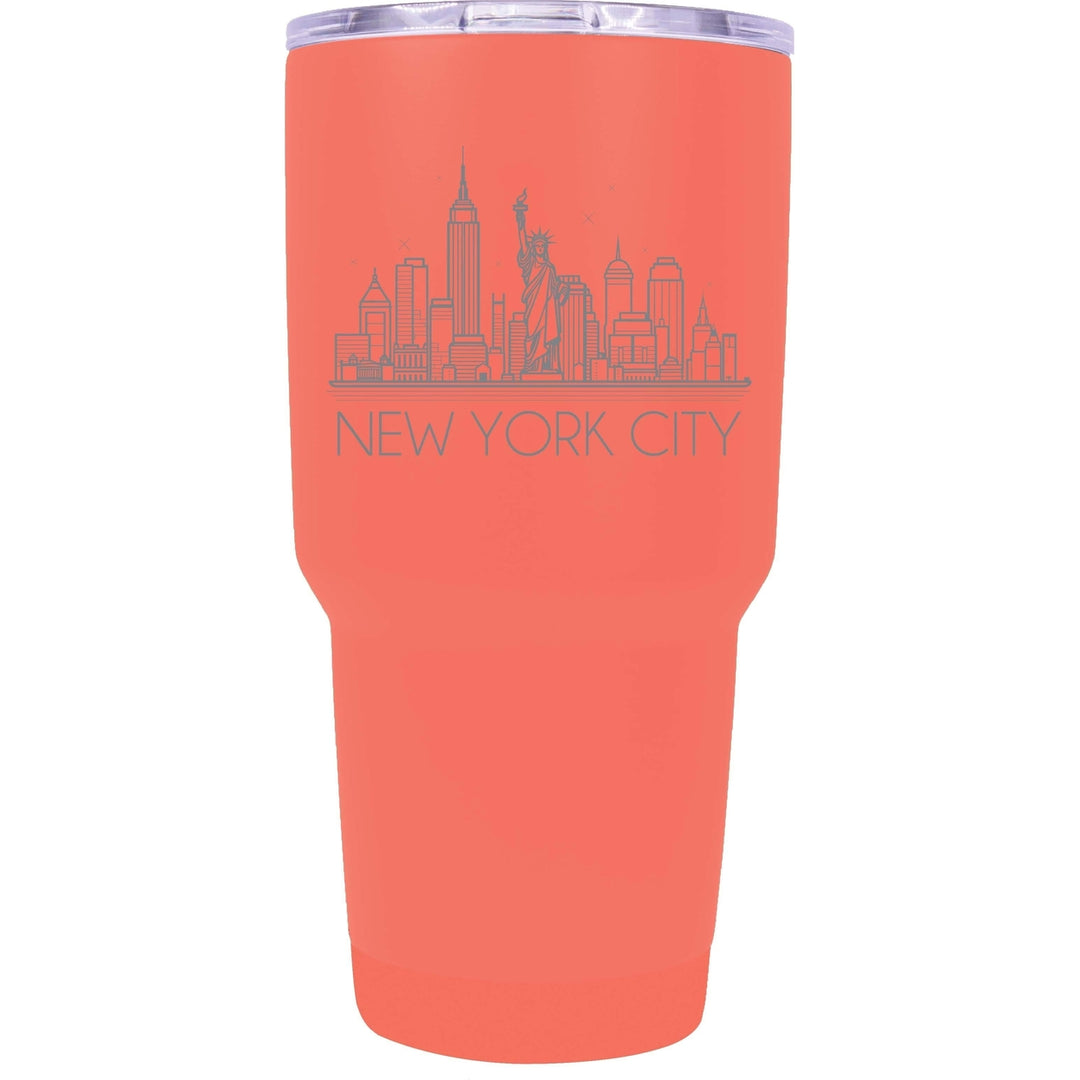 York City Souvenir 24 oz Engraved Insulated Tumbler Image 6