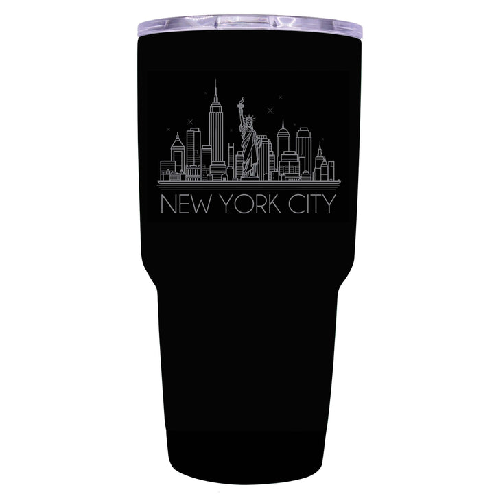 York City Souvenir 24 oz Engraved Insulated Tumbler Image 8