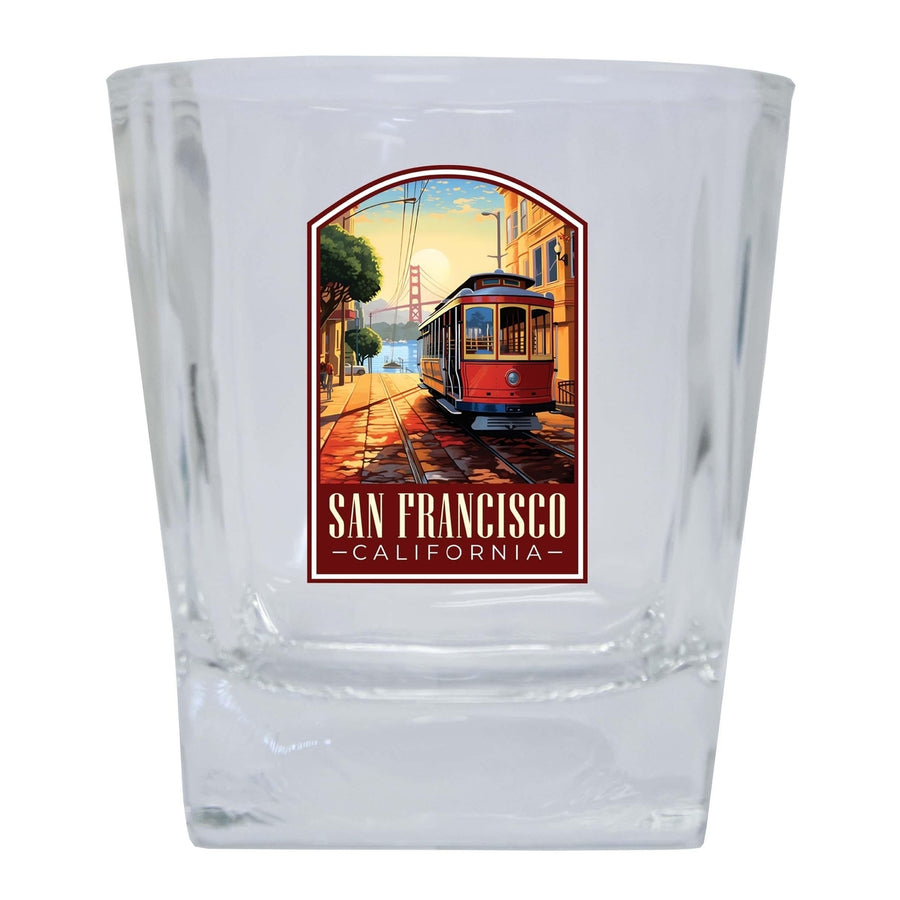 San Francisco California C Souvenir 8oz Whiskey Glass Image 1