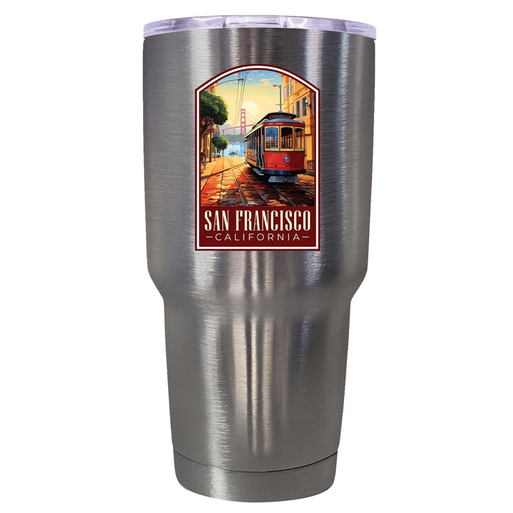 San Francisco California C Souvenir 24 oz Insulated Stainless Steel Tumbler Image 2