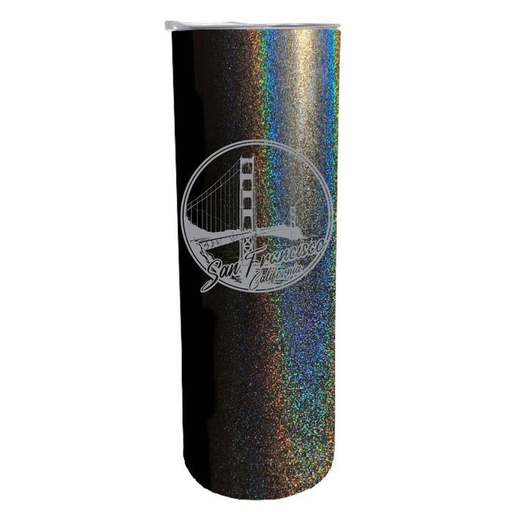 San Francisco California Souvenir 20 oz Engraved Insulated Skinny Tumbler Image 4