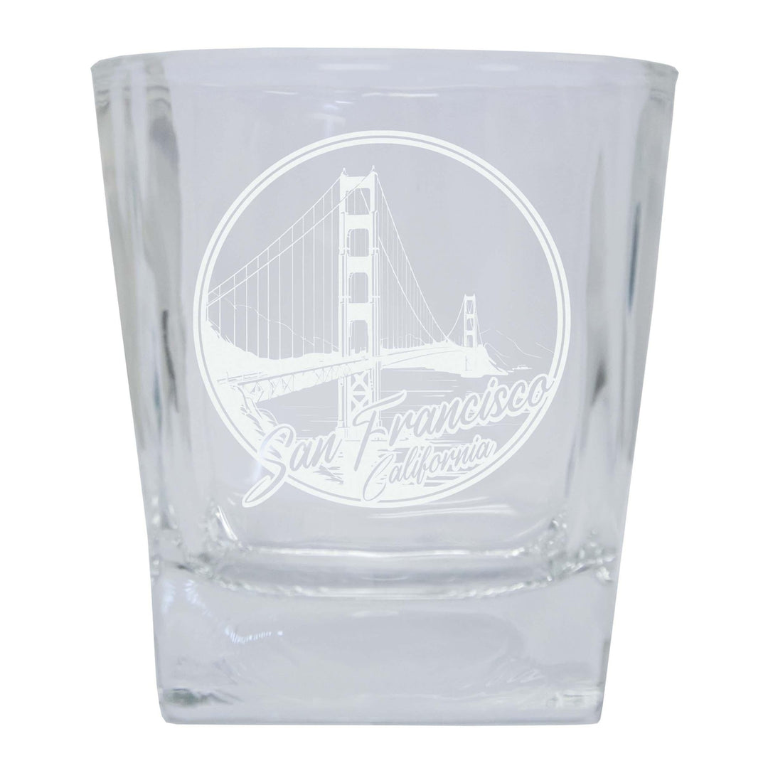 San Francisco California Souvenir 5 oz Engraved Shooter Glass Image 1