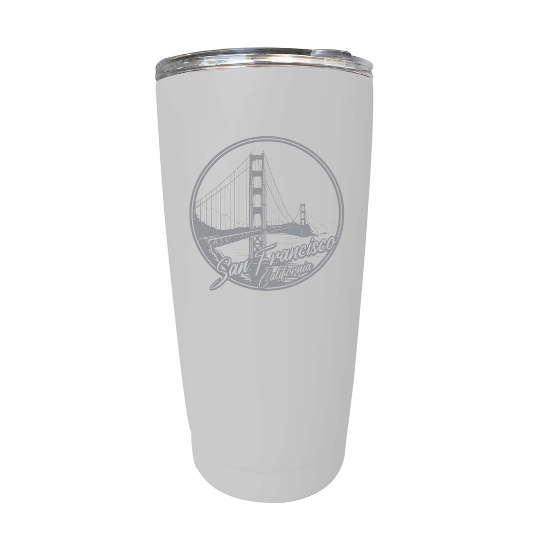 San Francisco California Souvenir 16 oz Engraved Insulated Tumbler Image 6