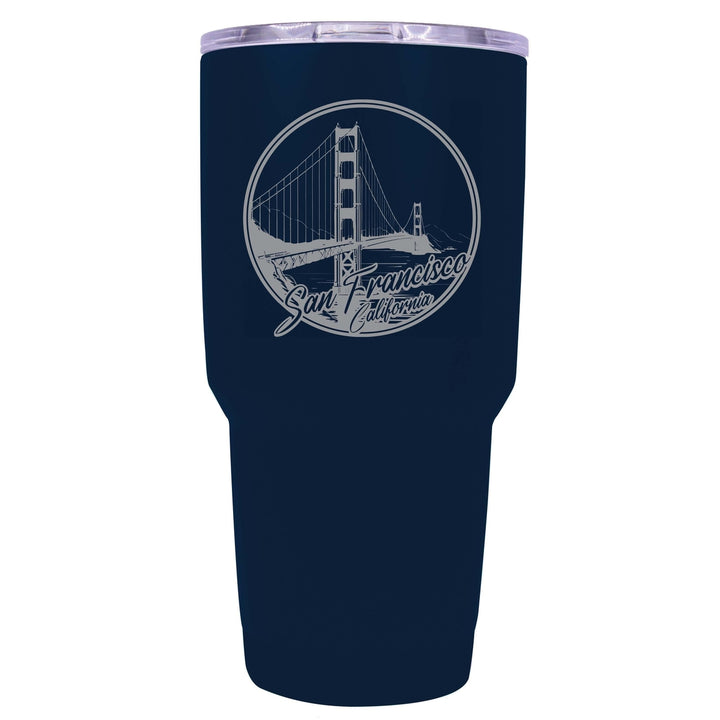 San Francisco California Souvenir 24 oz Engraved Insulated Tumbler Image 3