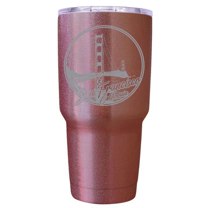 San Francisco California Souvenir 24 oz Engraved Insulated Tumbler Image 4