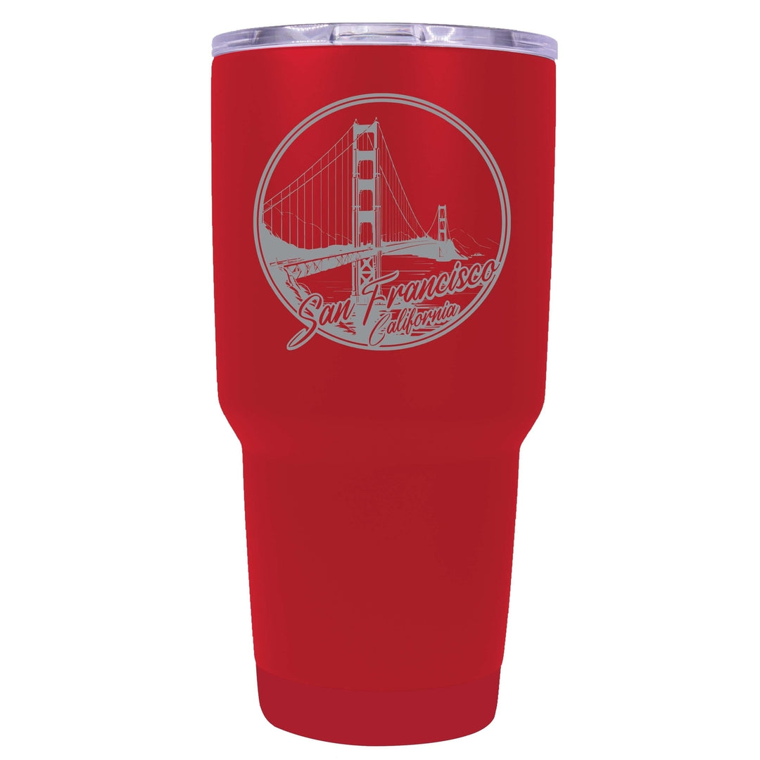 San Francisco California Souvenir 24 oz Engraved Insulated Tumbler Image 6