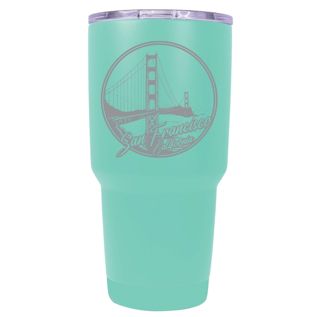 San Francisco California Souvenir 24 oz Engraved Insulated Tumbler Image 8