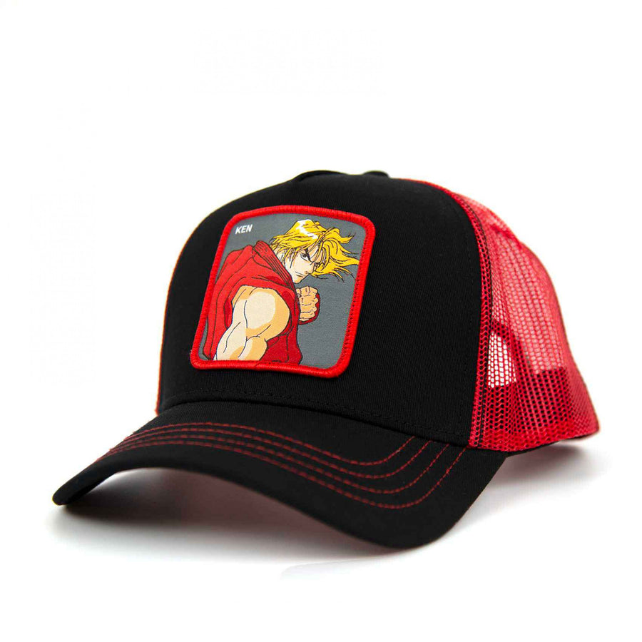 Street Fighter Ken Patch Trucker Hat Image 1