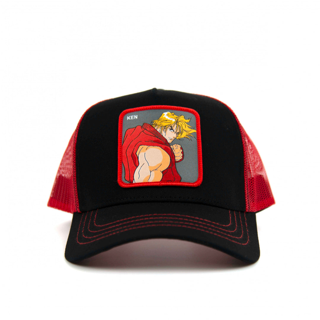 Street Fighter Ken Patch Trucker Hat Image 3