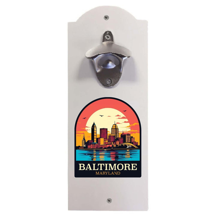 Baltimore Maryland C Souvenir Wall mounted bottle opener Image 1