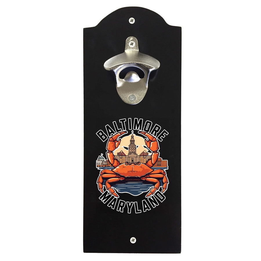 Baltimore Maryland D Souvenir Wall mounted bottle opener Image 1