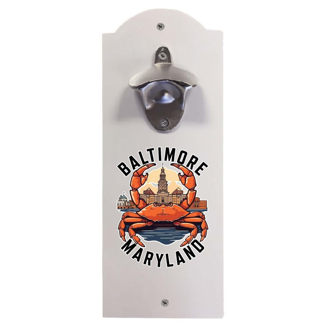 Baltimore Maryland D Souvenir Wall mounted bottle opener Image 1