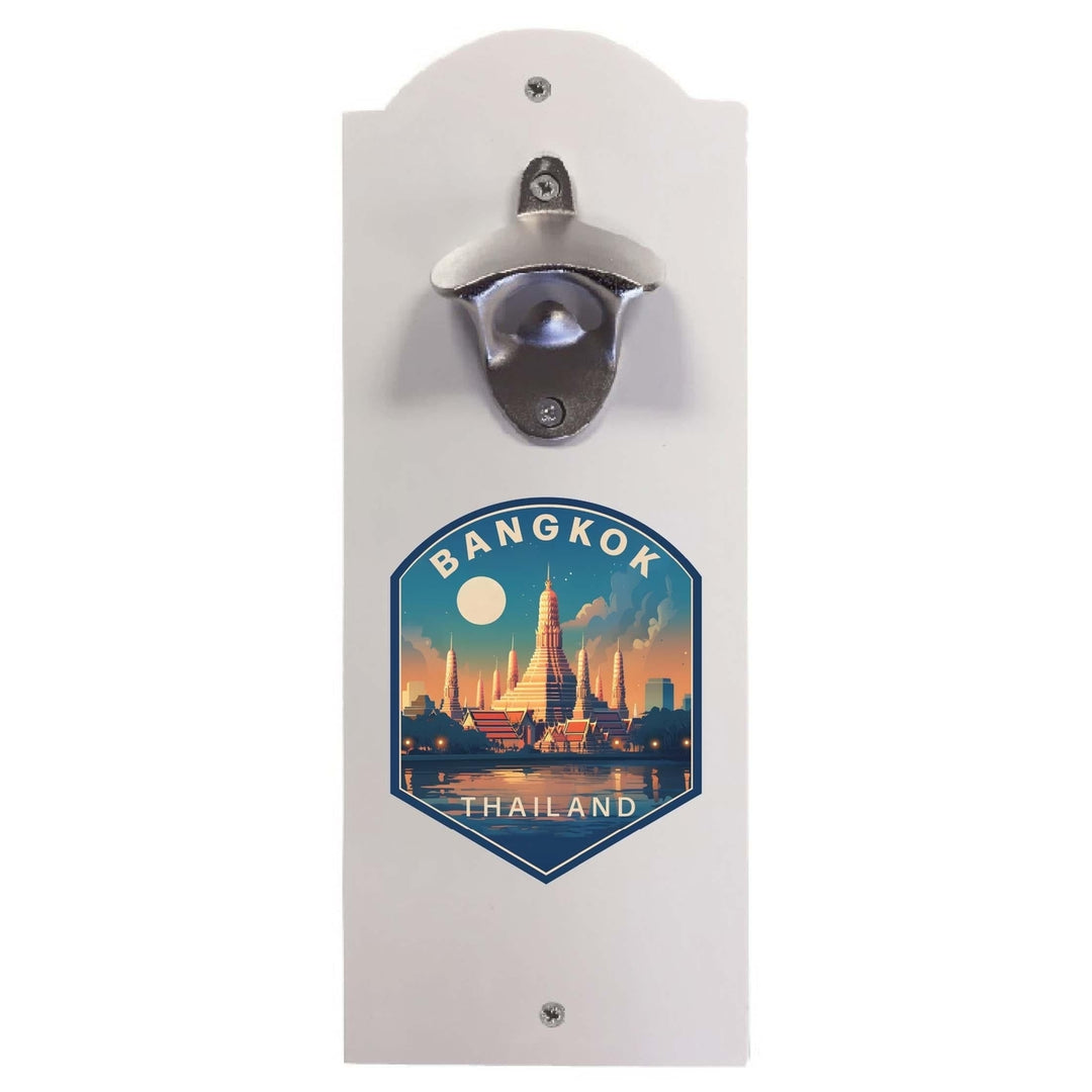 Bangkok Thailand B Souvenir Wall mounted bottle opener Image 1