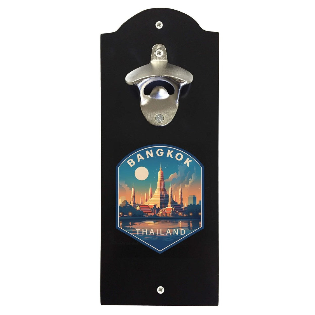 Bangkok Thailand B Souvenir Wall mounted bottle opener Image 1