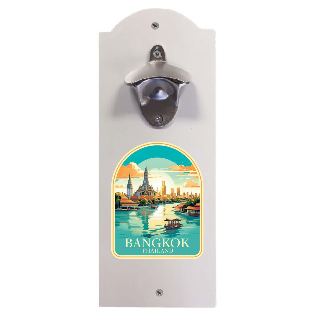 Bangkok Thailand A Souvenir Wall mounted bottle opener Image 2