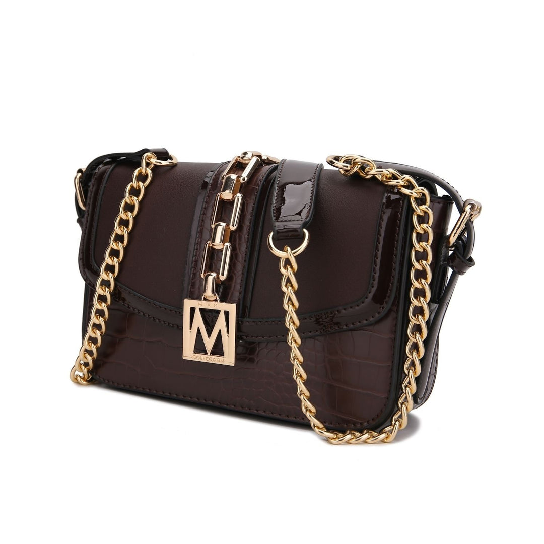 Vegan Leather Multi-Functional Shoulder Bag Wendalyn Crossbody Handbag by Mia k. Image 4