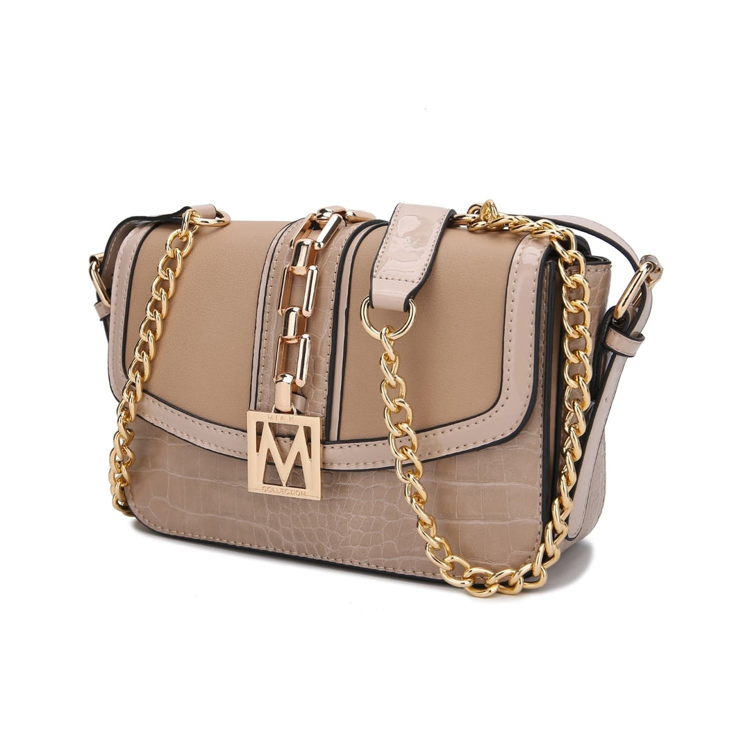 Vegan Leather Multi-Functional Shoulder Bag Wendalyn Crossbody Handbag by Mia k. Image 10