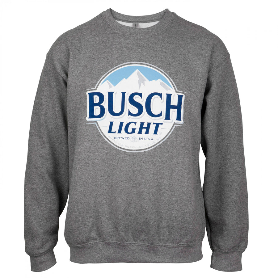 Busch Light Logo Grey Crewneck Sweatshirt Image 1