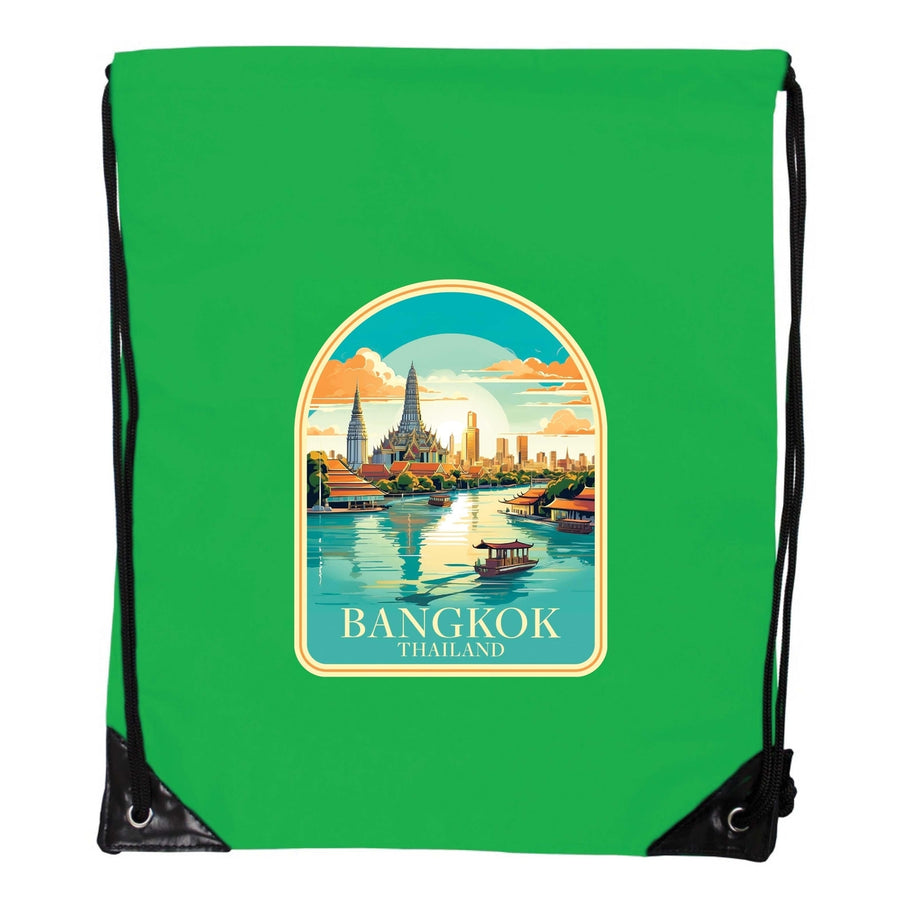 Bangkok Thailand A Souvenir Cinch Bag with Drawstring Backpack Image 1