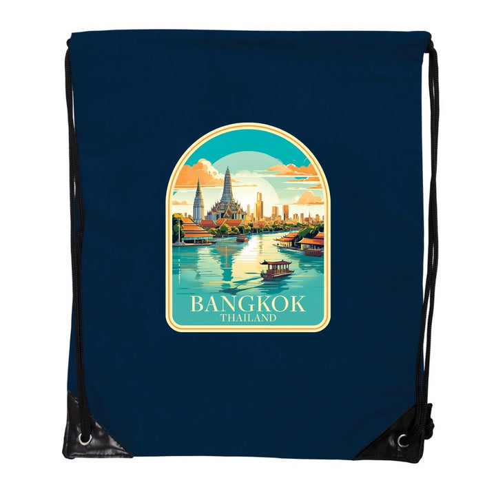 Bangkok Thailand A Souvenir Cinch Bag with Drawstring Backpack Image 2