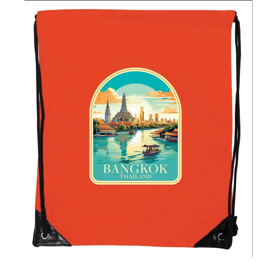 Bangkok Thailand A Souvenir Cinch Bag with Drawstring Backpack Image 3