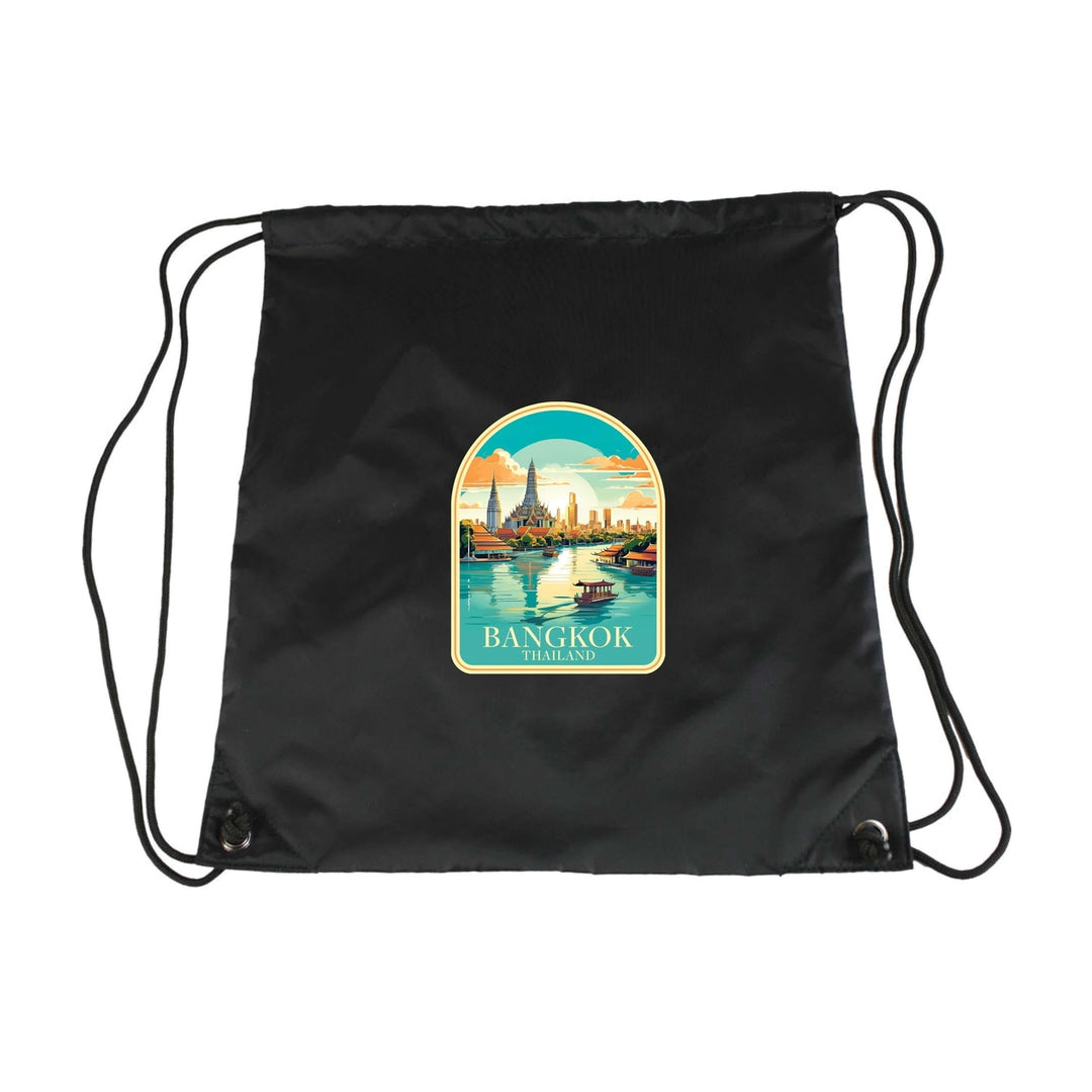 Bangkok Thailand A Souvenir Cinch Bag with Drawstring Backpack Image 4