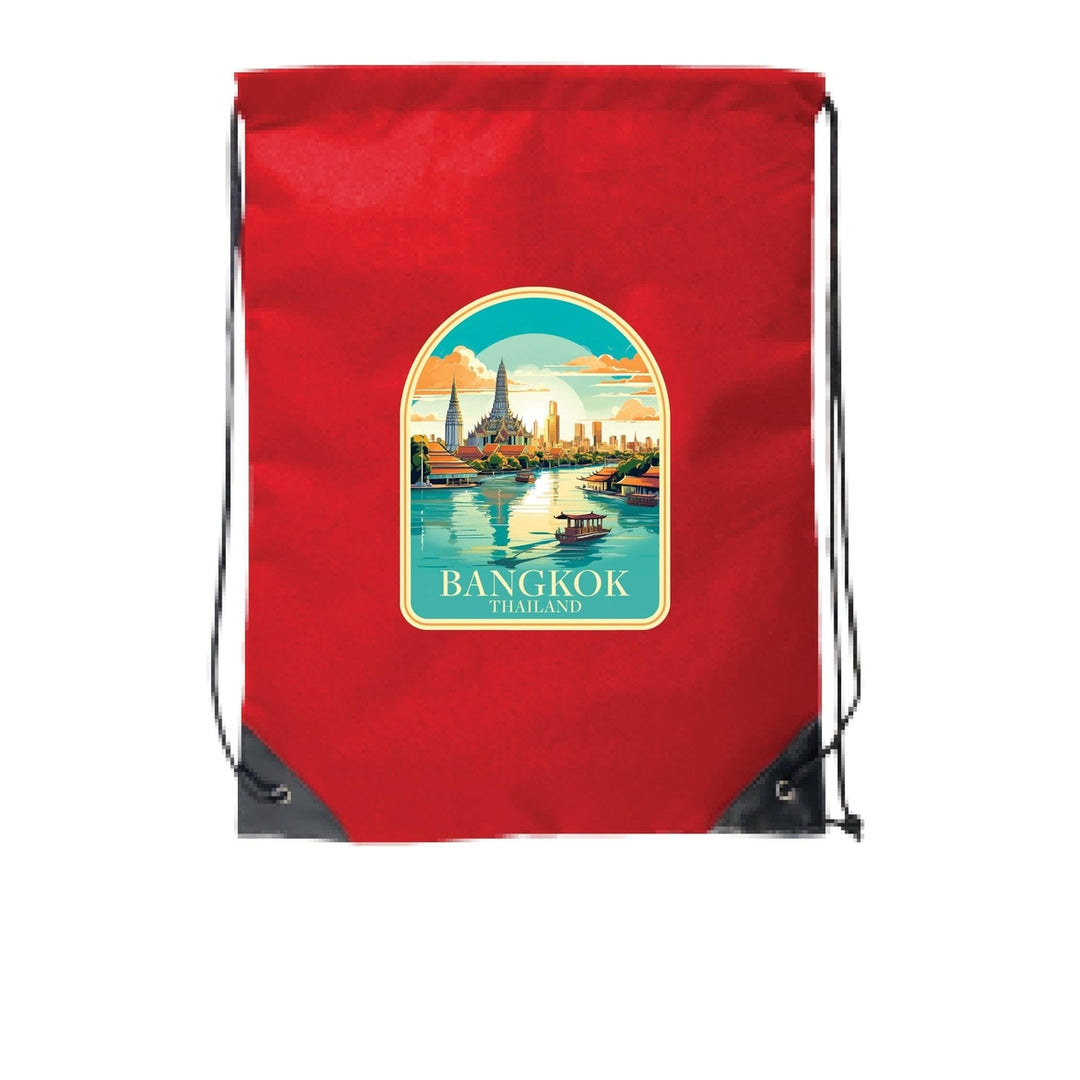 Bangkok Thailand A Souvenir Cinch Bag with Drawstring Backpack Image 6