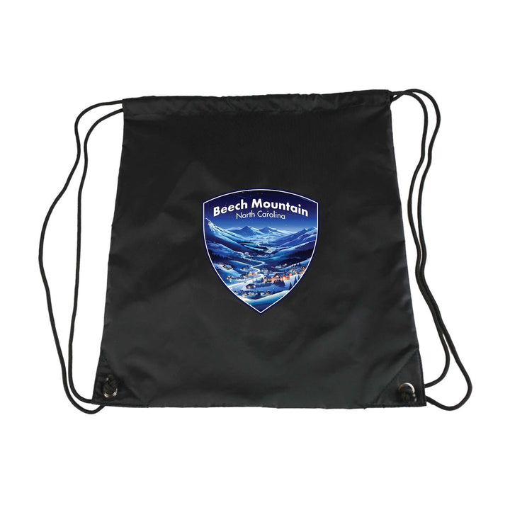 Beech Mountain North Carolina A Souvenir Cinch Bag with Drawstring Backpack Image 2