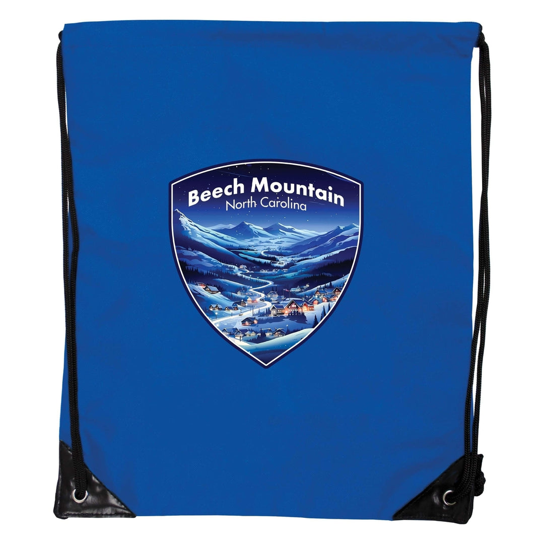 Beech Mountain North Carolina A Souvenir Cinch Bag with Drawstring Backpack Image 3