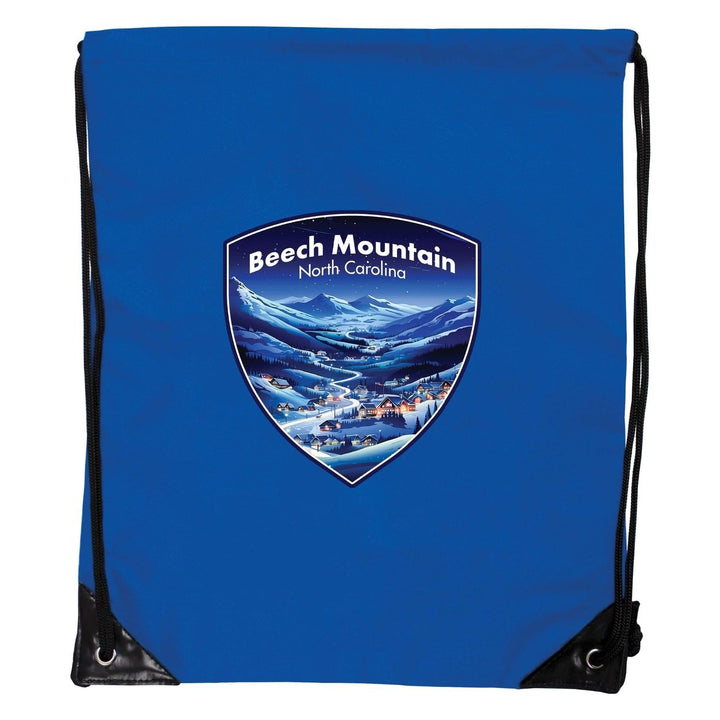 Beech Mountain North Carolina A Souvenir Cinch Bag with Drawstring Backpack Image 1