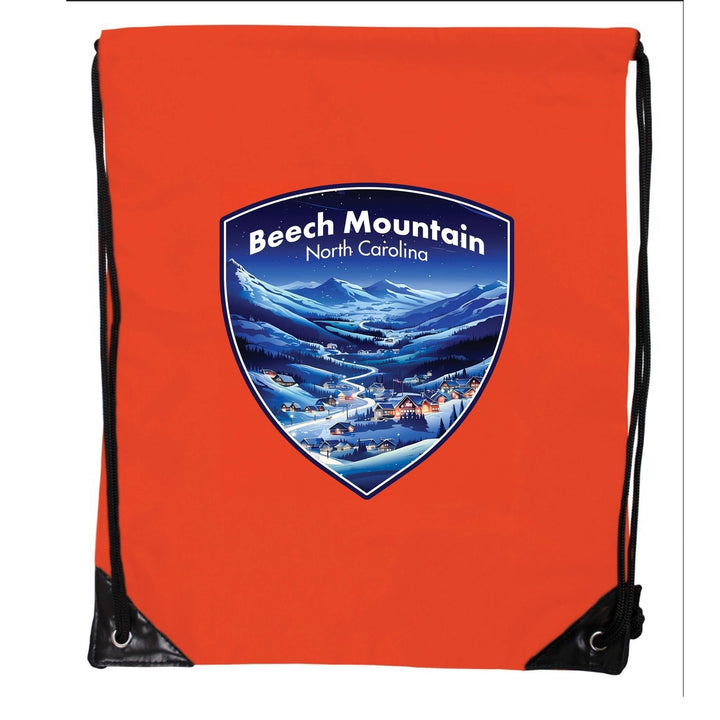 Beech Mountain North Carolina A Souvenir Cinch Bag with Drawstring Backpack Image 4