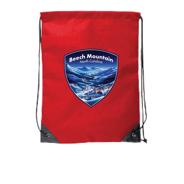 Beech Mountain North Carolina A Souvenir Cinch Bag with Drawstring Backpack Image 4