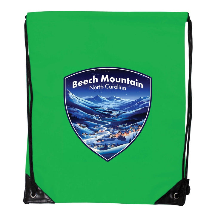 Beech Mountain North Carolina A Souvenir Cinch Bag with Drawstring Backpack Image 6