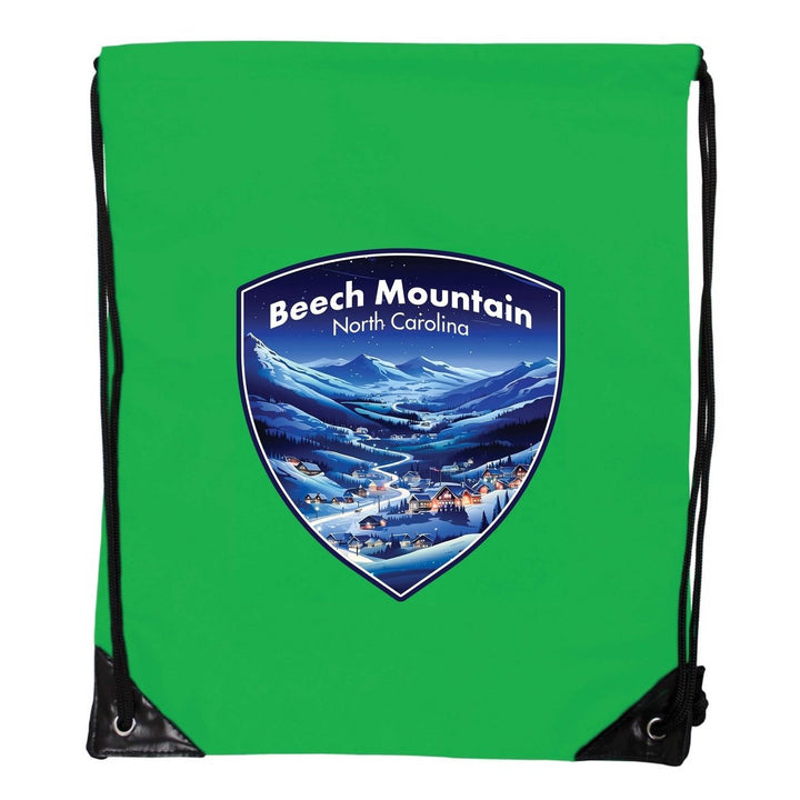 Beech Mountain North Carolina A Souvenir Cinch Bag with Drawstring Backpack Image 1