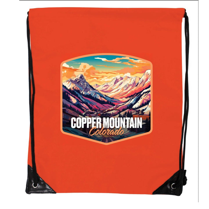 Copper Mountain A Souvenir Cinch Bag with Drawstring Backpack Image 1