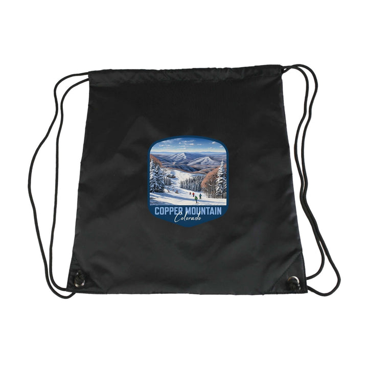 Copper Mountain B Souvenir Cinch Bag with Drawstring Backpack Image 4