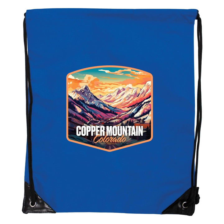 Copper Mountain A Souvenir Cinch Bag with Drawstring Backpack Image 4