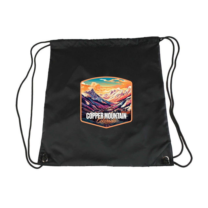 Copper Mountain A Souvenir Cinch Bag with Drawstring Backpack Image 6