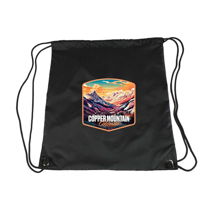 Copper Mountain A Souvenir Cinch Bag with Drawstring Backpack Image 1