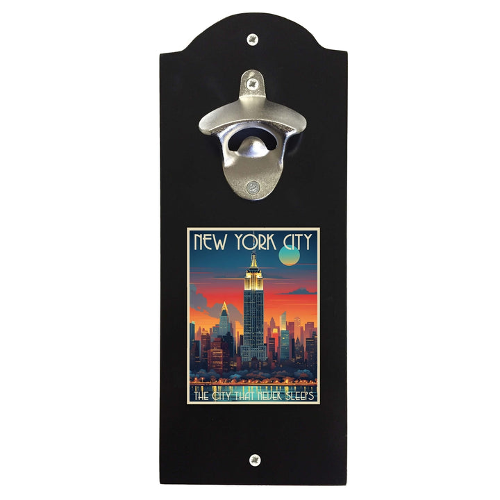 York City B Souvenir Wall mounted bottle opener Image 1