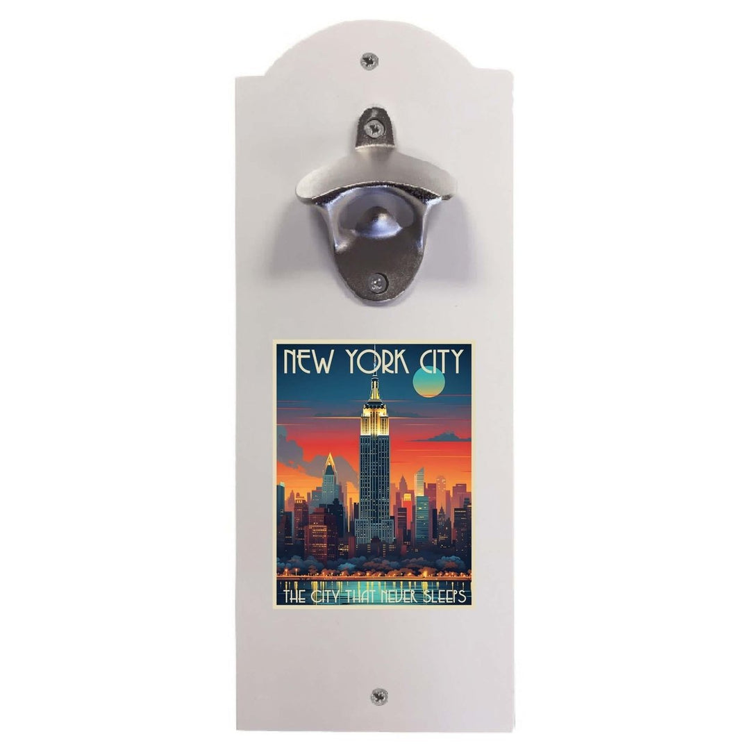 York City B Souvenir Wall mounted bottle opener Image 1