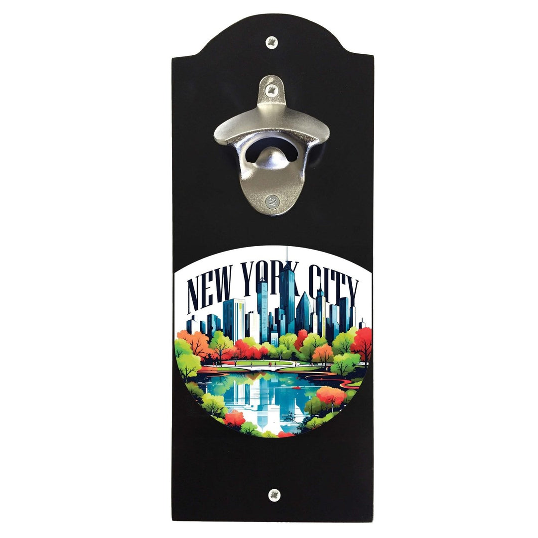 York City D Souvenir Wall mounted bottle opener Image 1