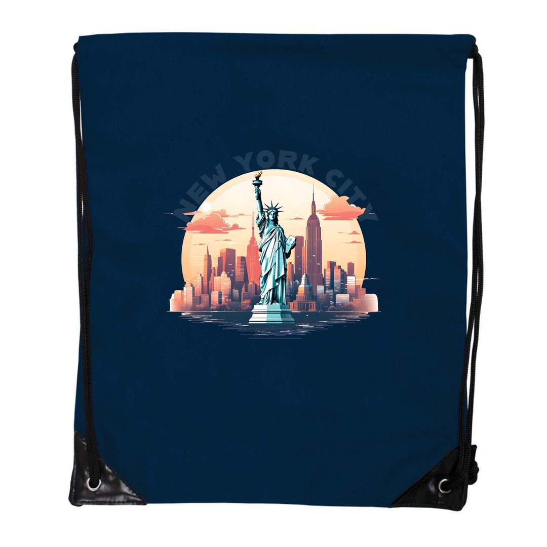 York City A Souvenir Cinch Bag with Drawstring Backpack Image 4